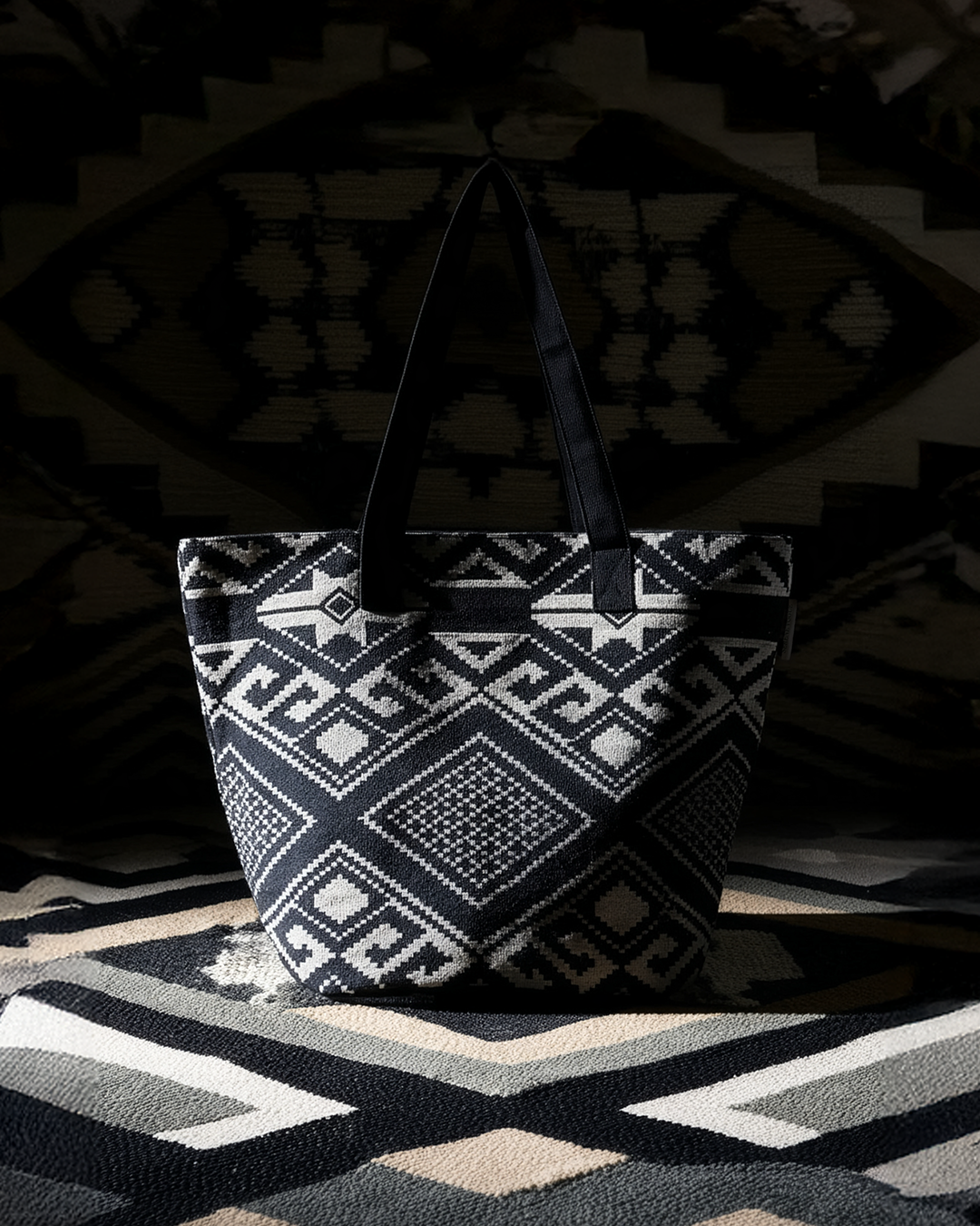 Artisan handcrafted canvas handbag designed in Vancouver Canada by The Serene Vogue Fashion — Born in Canada Handcrafted in India