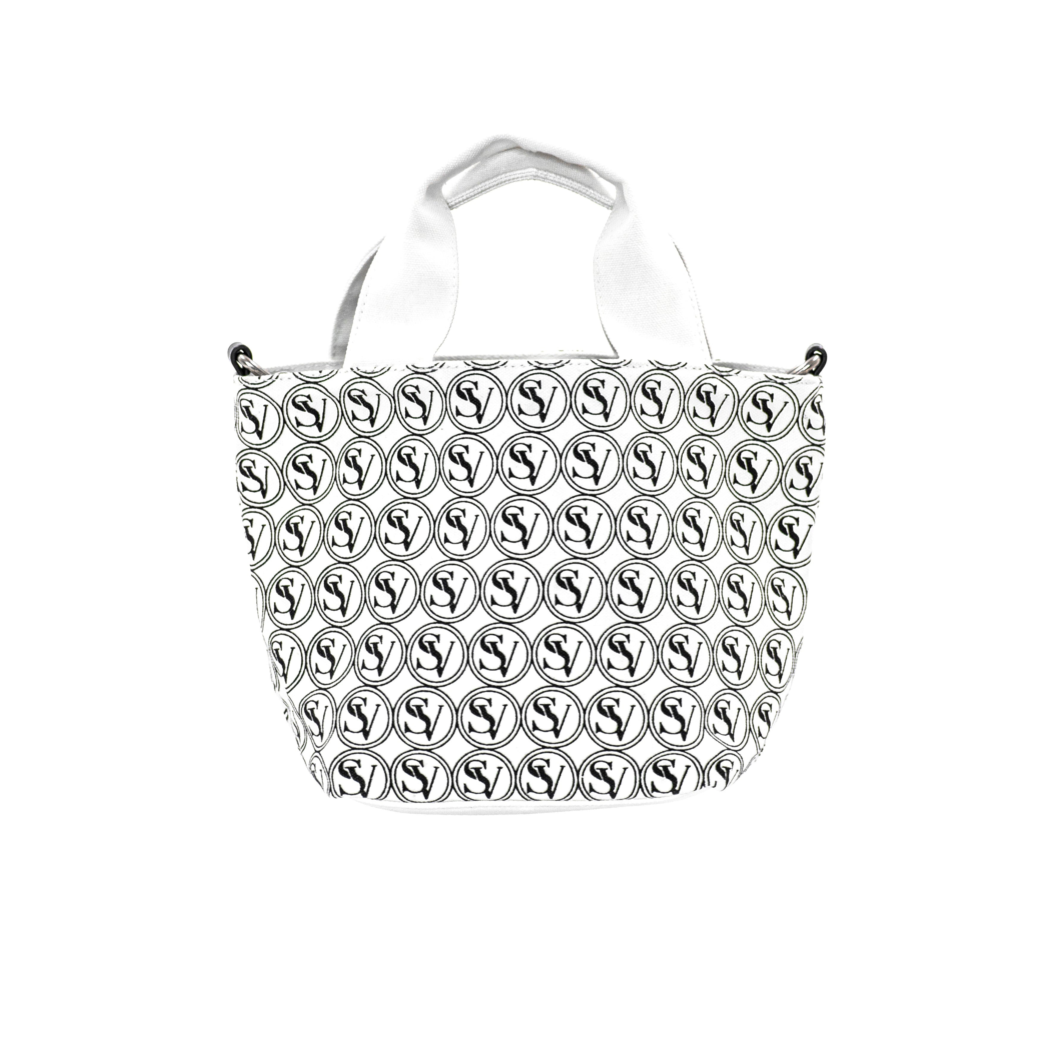 Vogue Street Crossbody Bag with basket design and bold Serene Vogue logo