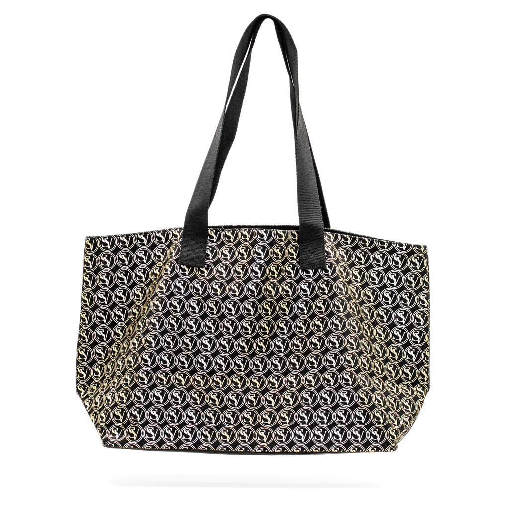 Lux Carry All Bag with Serene Vogue logo and canvas build, perfect for shopping and travel