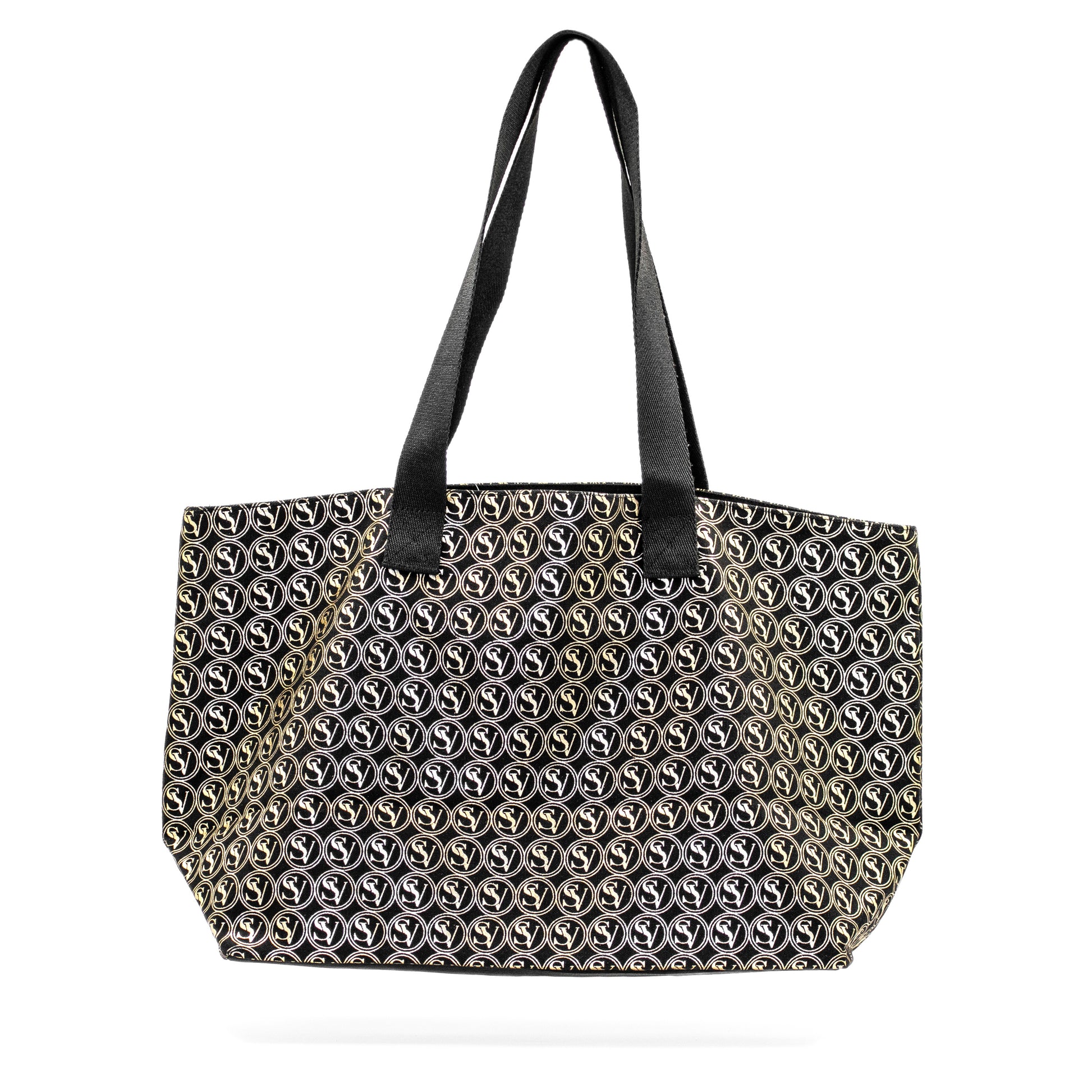 Lux Carry All Bag with Serene Vogue logo and canvas build, perfect for shopping and travel