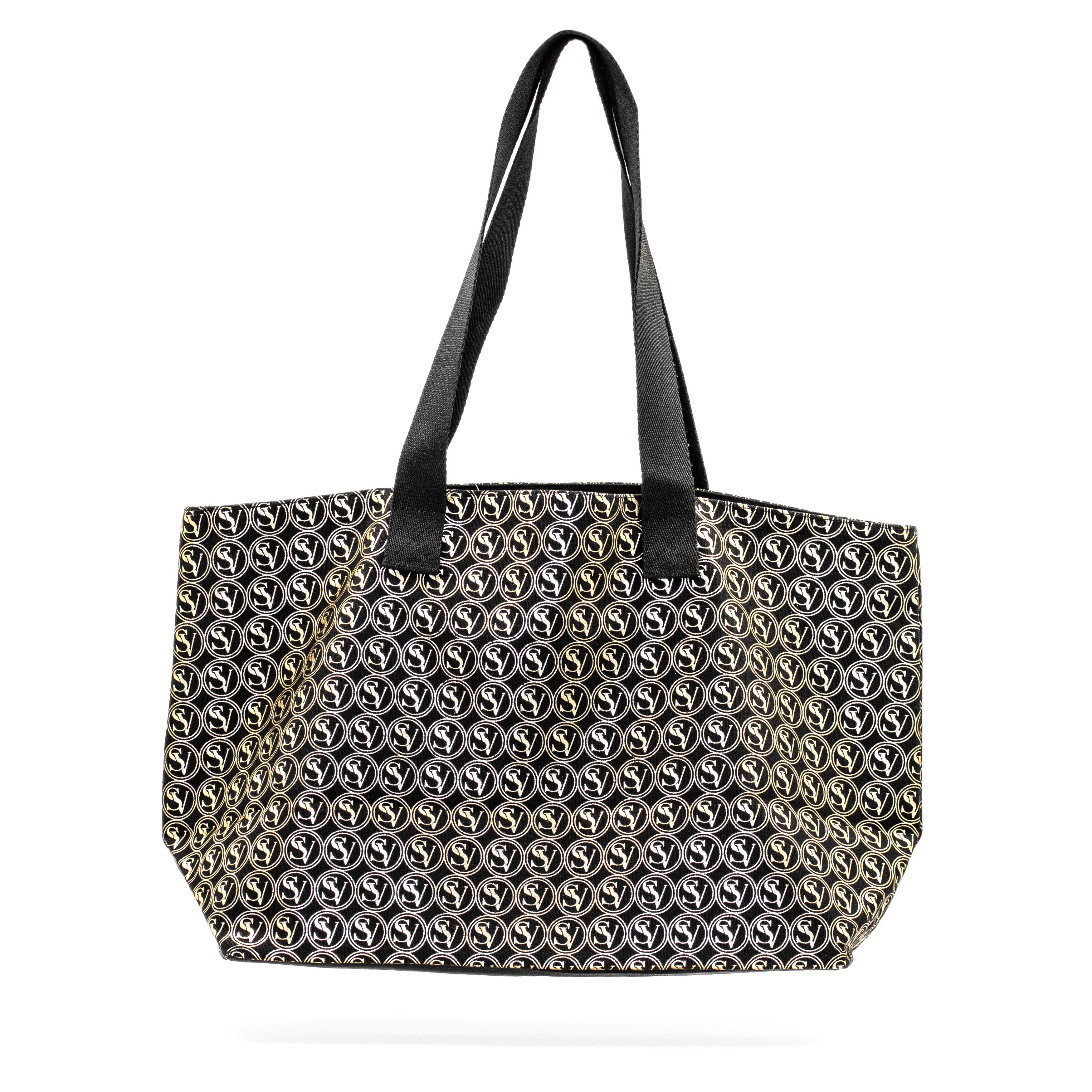 Lux Carry All Bag with Serene Vogue logo and canvas build, perfect for shopping and travel
