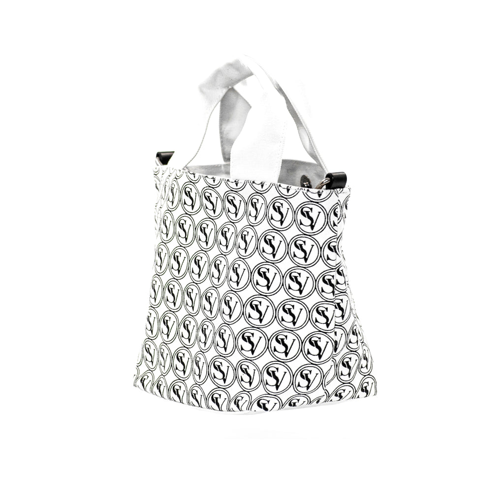 Vogue Street Crossbody Bag with basket design and bold Serene Vogue logo