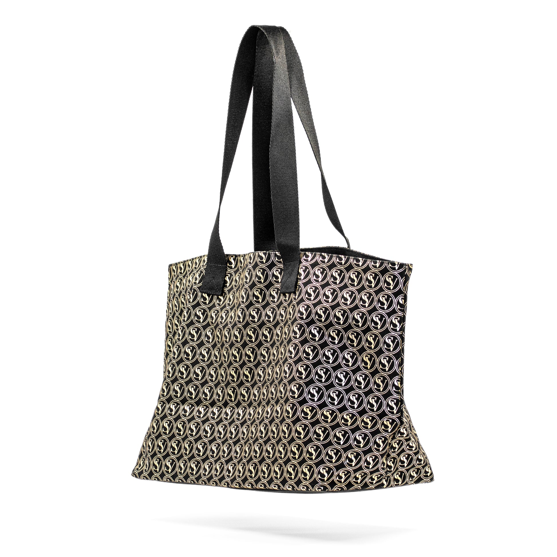 Lux Carry All Bag with Serene Vogue logo and canvas build, perfect for shopping and travel