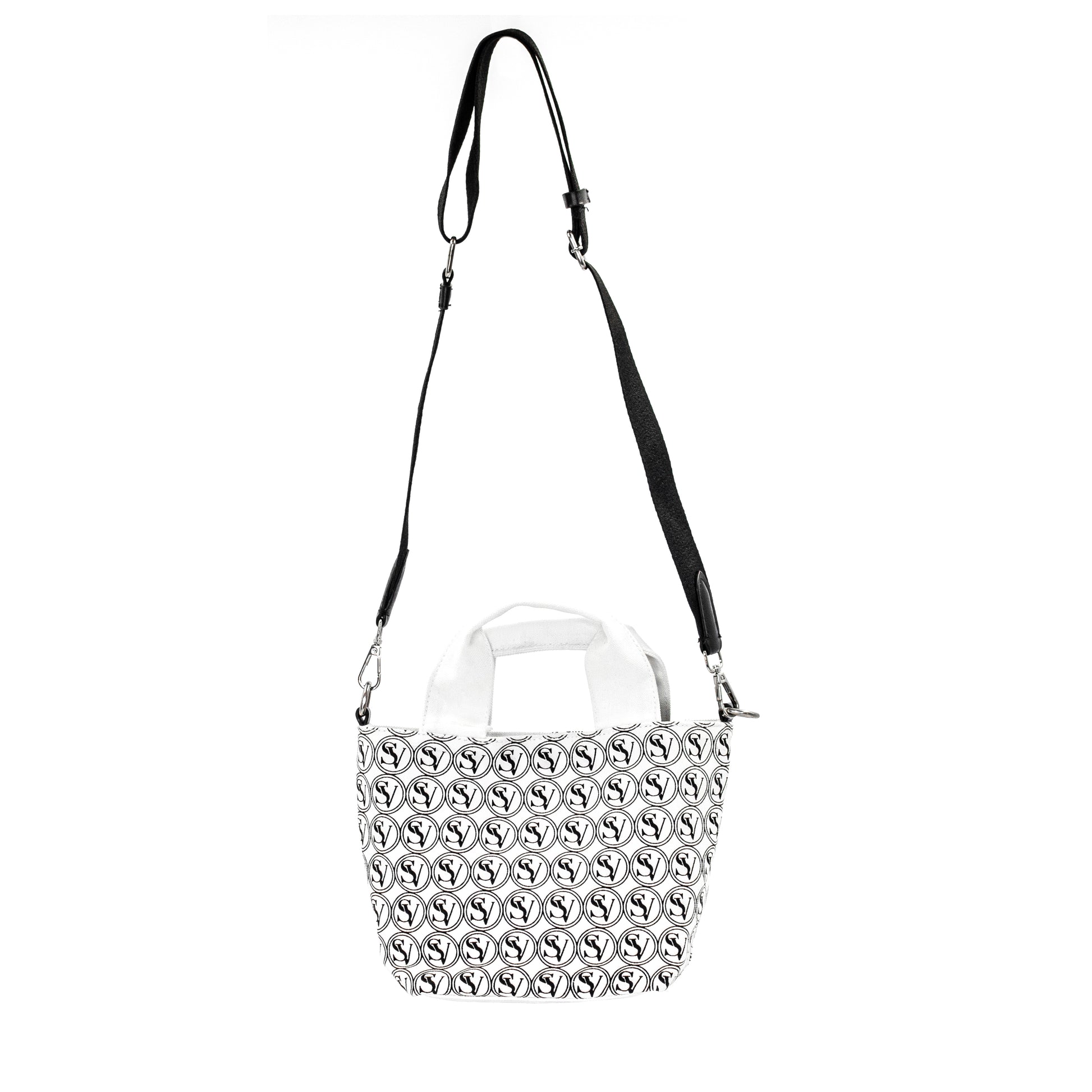 Vogue Street Crossbody Bag with basket design and bold Serene Vogue logo