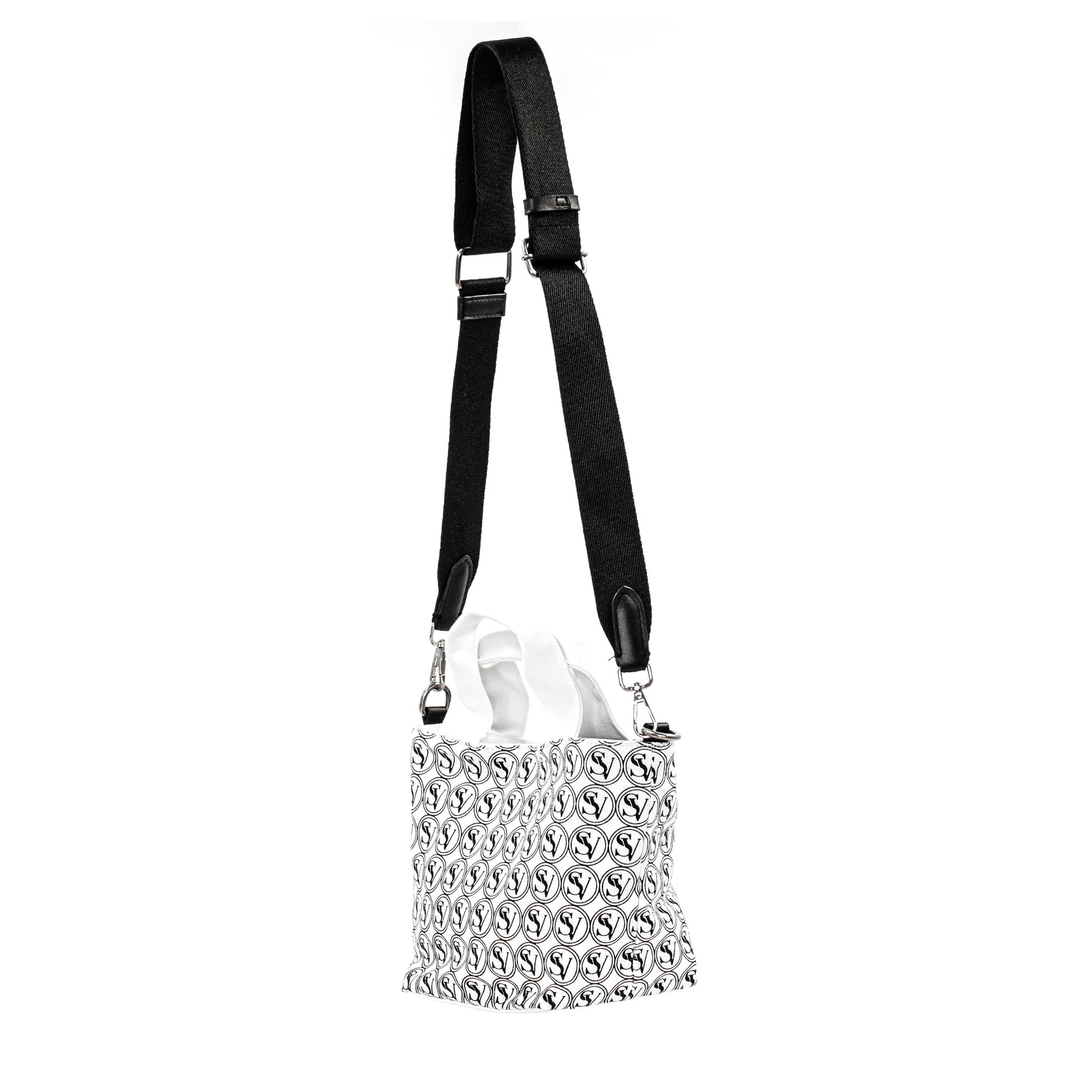 Vogue Street Crossbody Bag with basket design and bold Serene Vogue logo