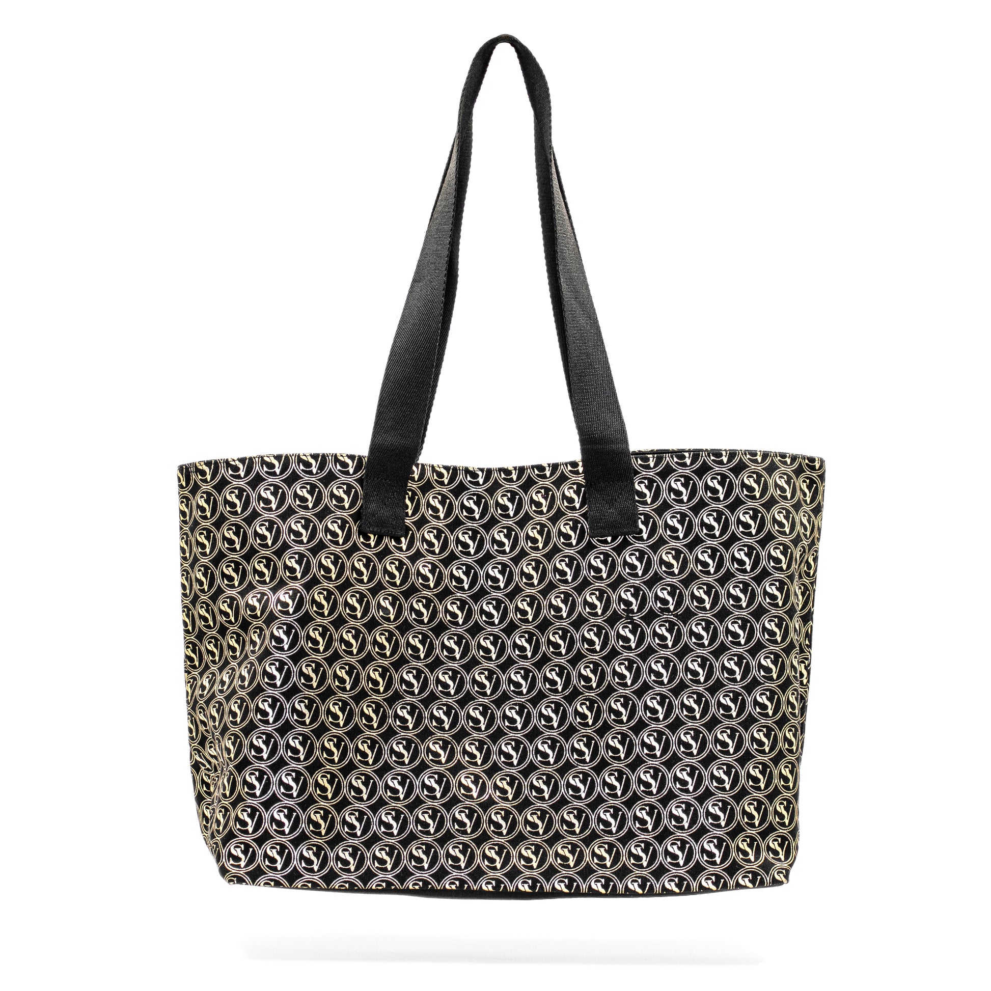 Lux Carry All Bag with Serene Vogue logo and canvas build, perfect for shopping and travel