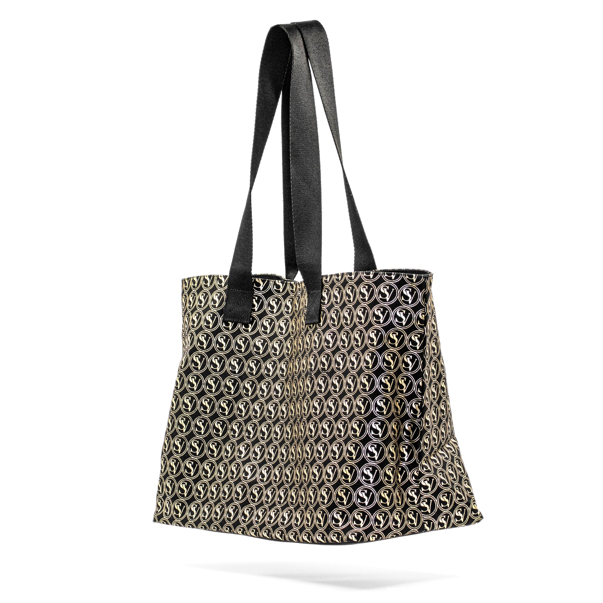 Lux Carry All Bag with Serene Vogue logo and canvas build, perfect for shopping and travel