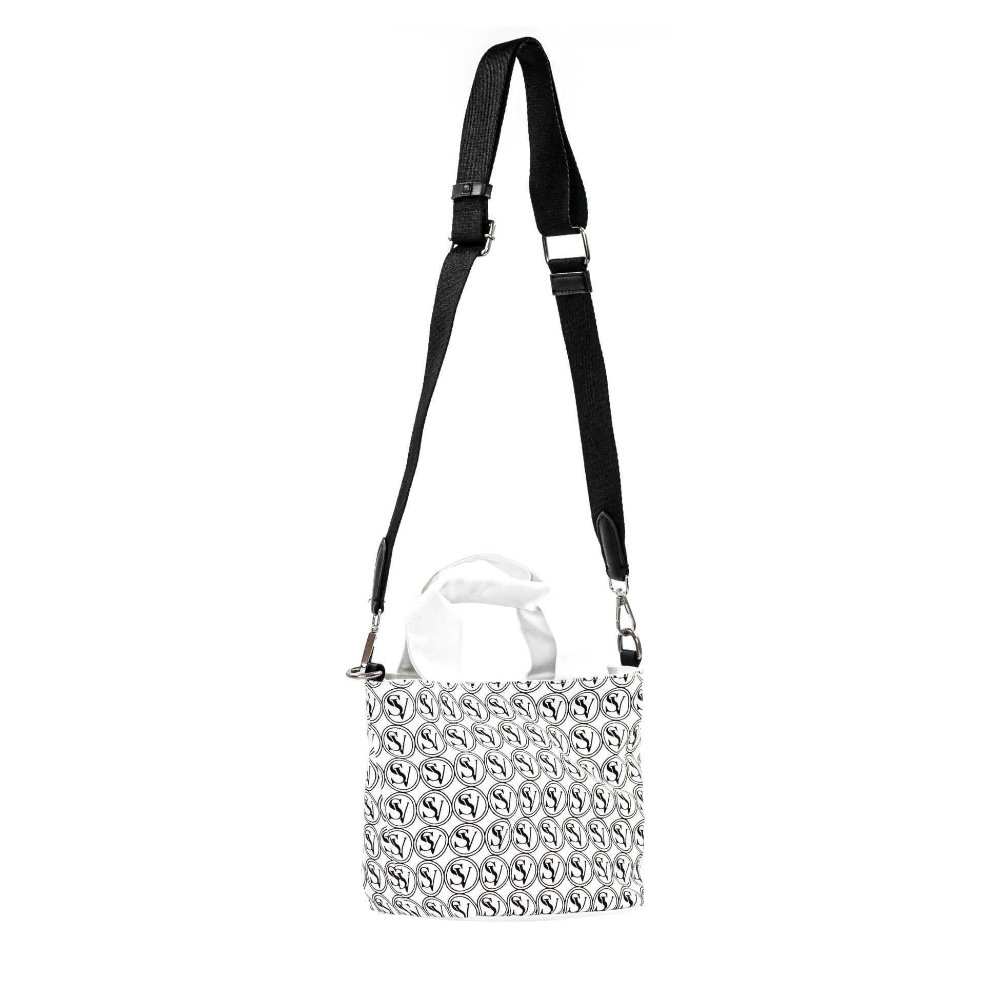 Vogue Street Crossbody Bag with basket design and bold Serene Vogue logo