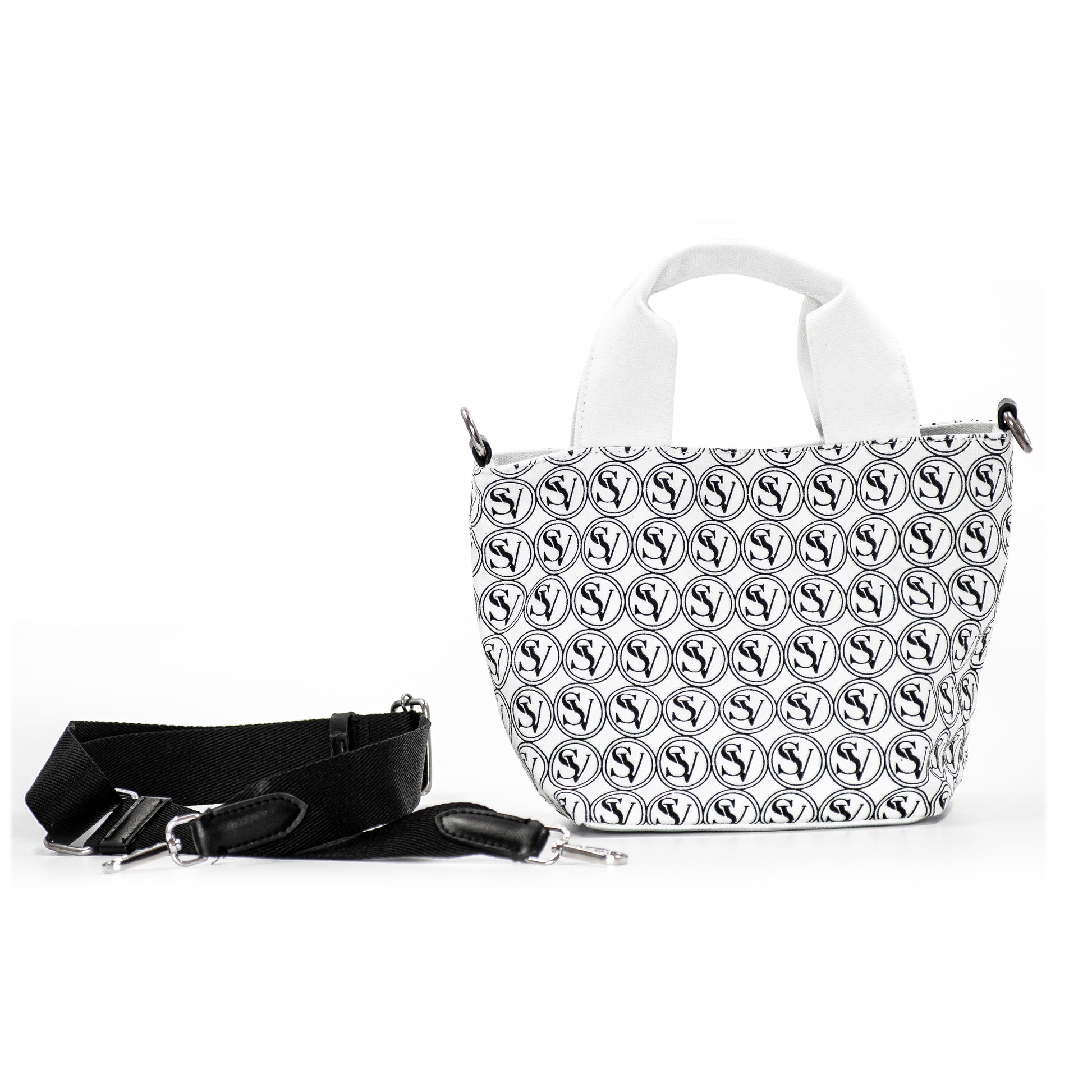 Vogue Street Crossbody Bag with basket design and bold Serene Vogue logo