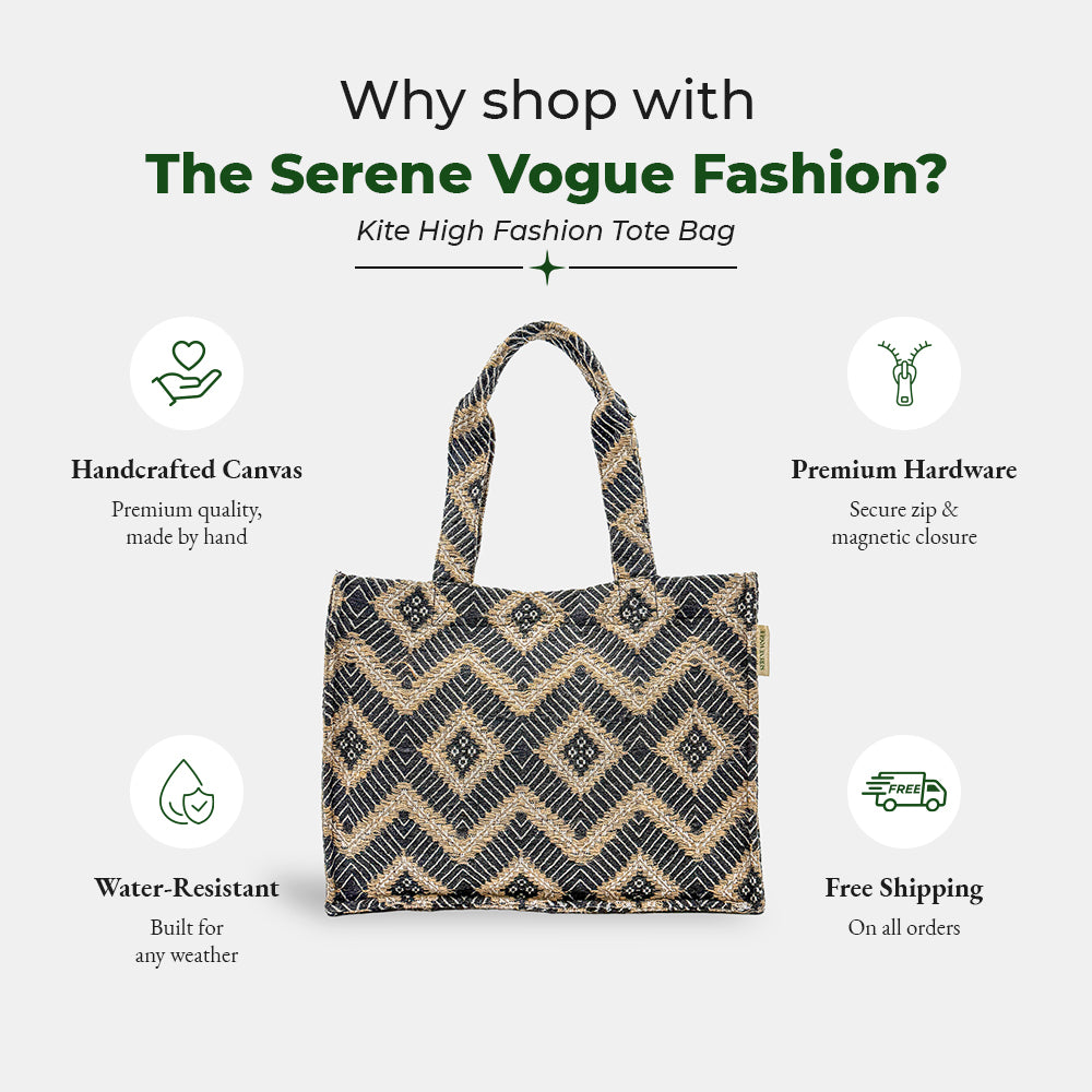 Kite High Fashion Tote Bag