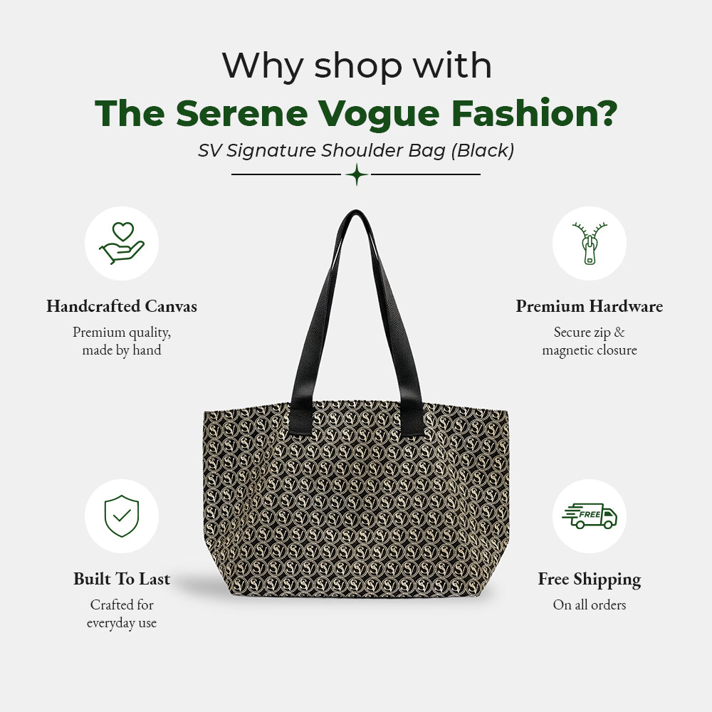 SV Signature Shoulder Bag (Black)