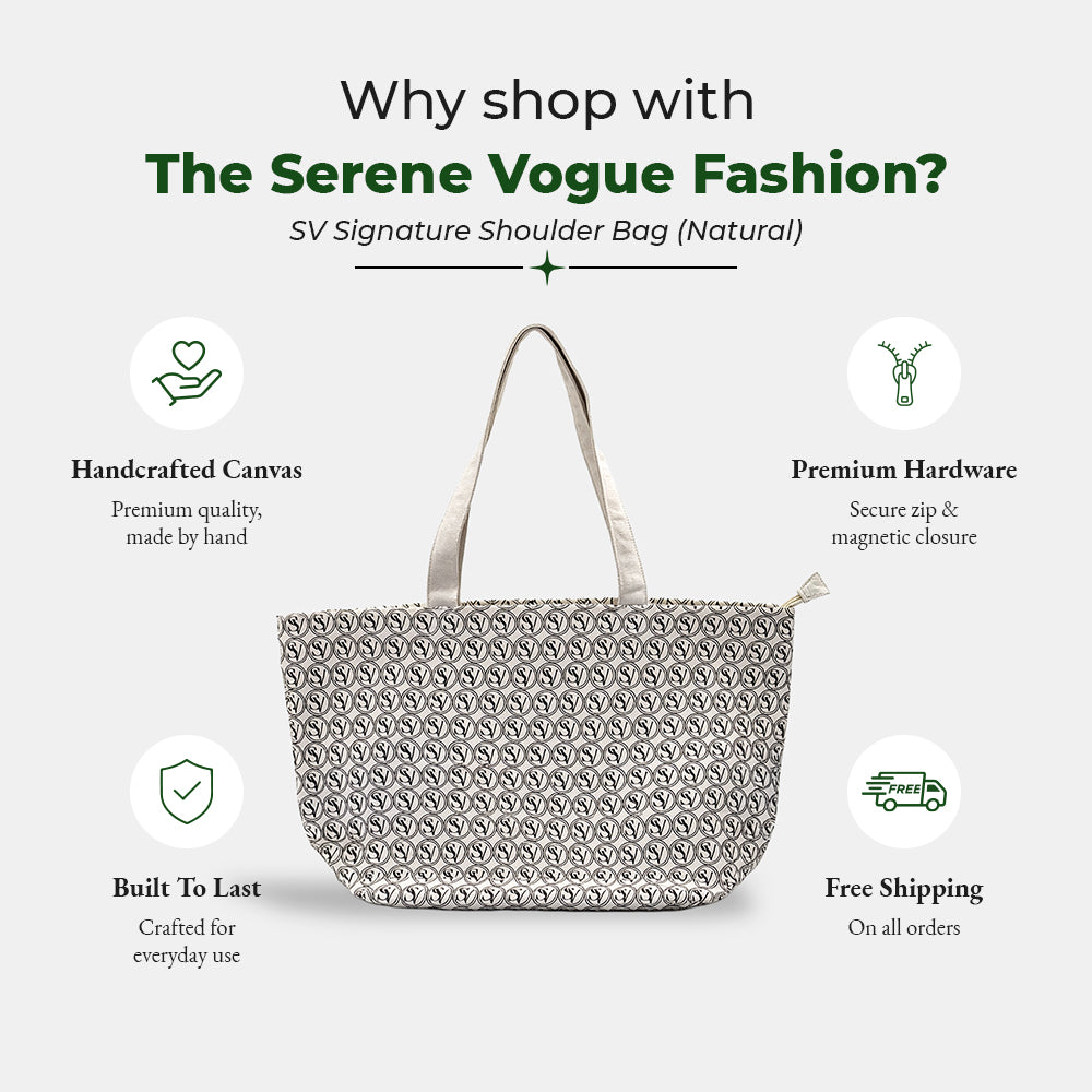 SV Signature Shoulder Bag (Natural)