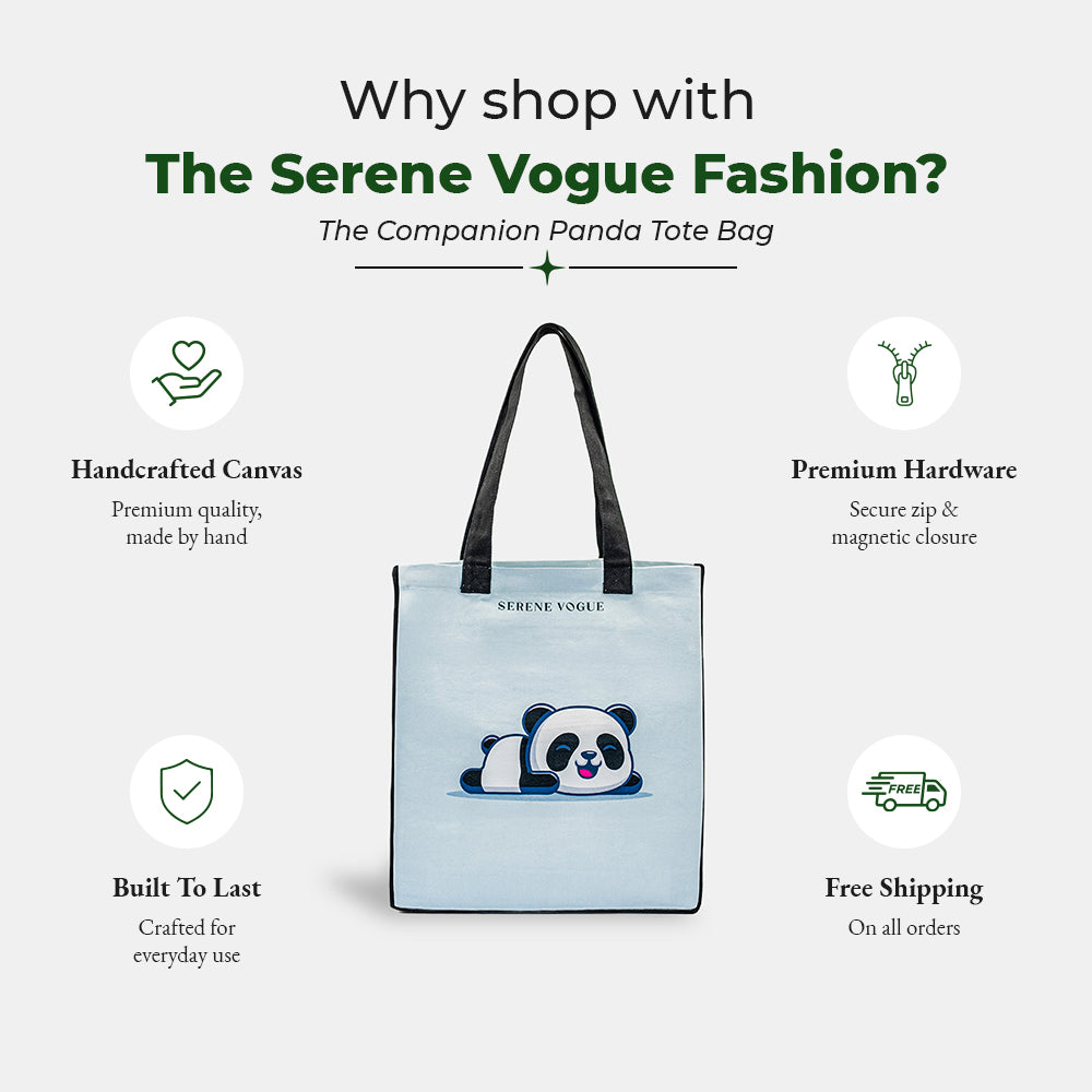 The Companion Panda Tote Bag