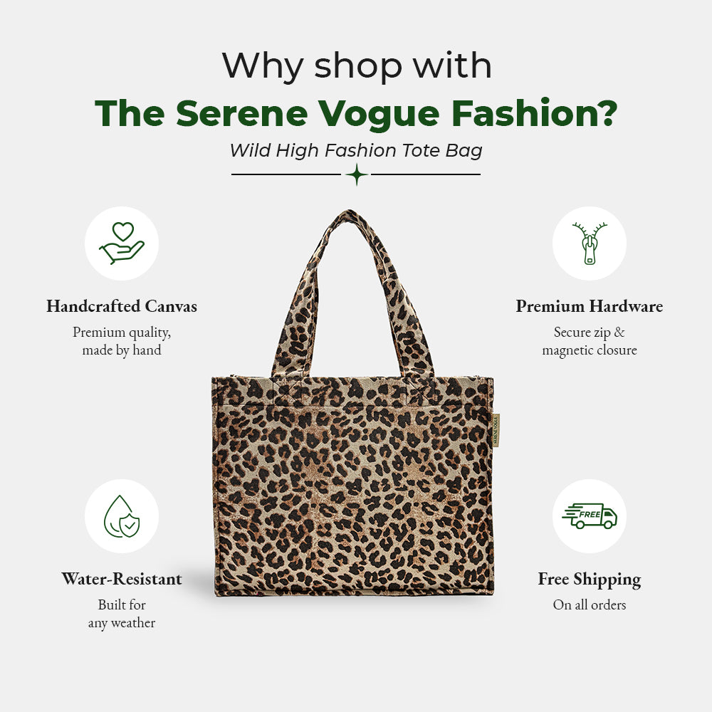Wild High Fashion Tote Bag